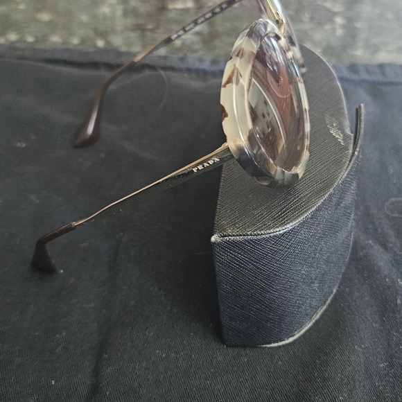 Prada Tortise Shell Round Sunglasses - Picture 4 of 4